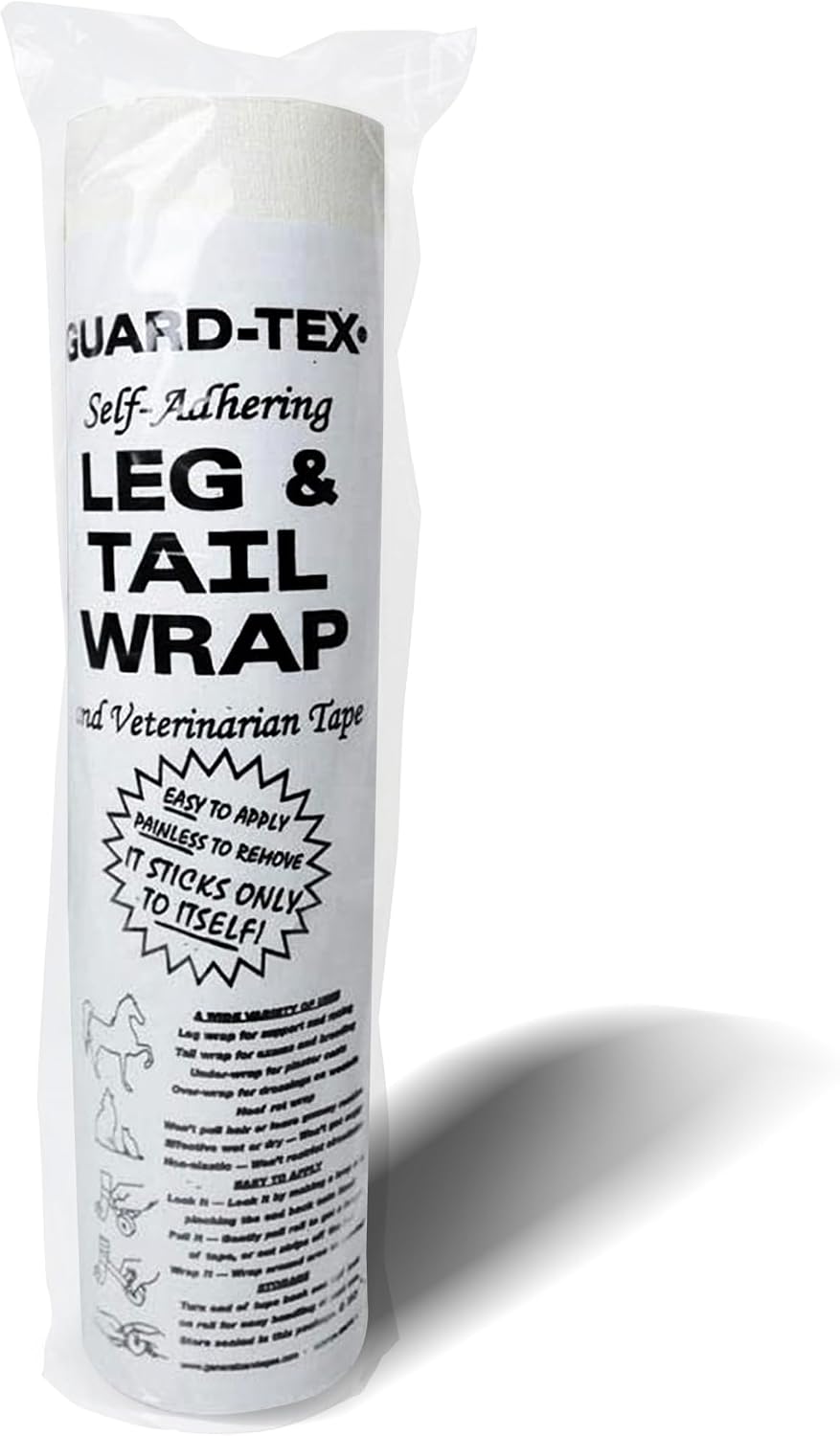 Guard-Tex white Leg and Tail Wrap in its labeled sleeve